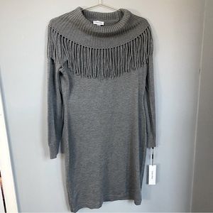 Calvin Klein Sweater Dress NWT winter holiday long sleeve modest size large